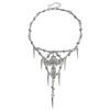 Barbed Wire Necklace  Gothic Thorns Metal Barbed Wire Chain Necklace Jewelry for Men Women Y2K Chain