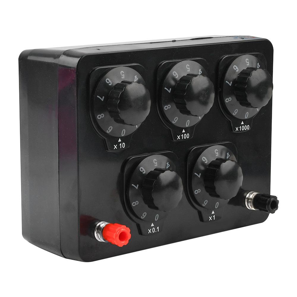 Aideepen Resistance Box 0-9999.9 Ohm Adjustable Lab Resistor Substitution Box Precision 1W Variable Knob Switch Decade Boxes