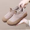 Winter Warm Women Soft Soled Cotton Shoes Anti Slip Casual Flat Bottom Casual Lazy Cotton Shoes One Step Stepping Zapatos Mujer