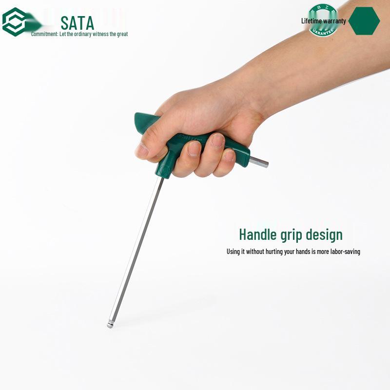 SATA T-Handle Ball End Hex Key Set, 2.5-10mm