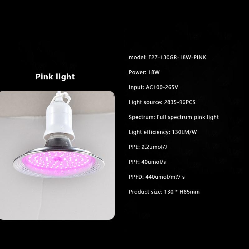 

E27 18 Вт полный спектр светодиодный светильник для выращивания растений солнечная фитолампа лампа для растений цветок теплица палатка гидропоника