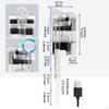 Accessorio per Acquario USB Facile da Installare Efficiente Sistema di Filtrazione a Sospensione Silenzioso Regolabile