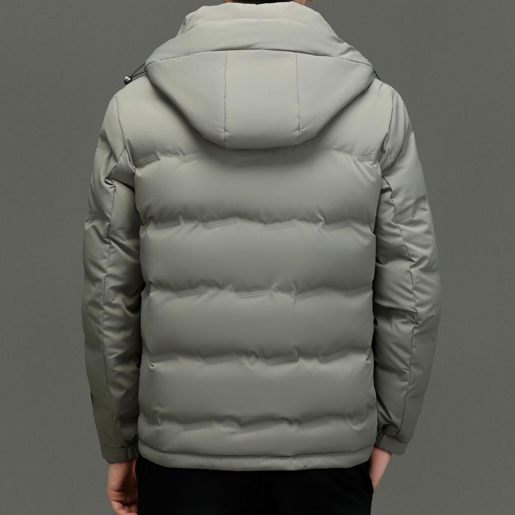 Young and Middle-aged Simple Casual Men's Down Jacket Winter New Hooded Loose Warm Coat Men's Jacket