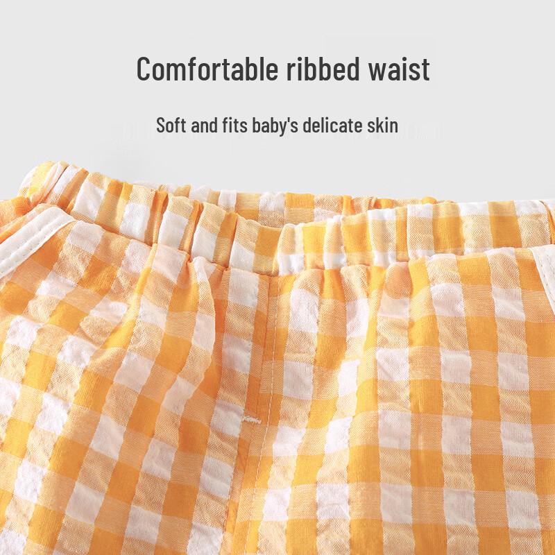 Youqi 2025 Summer Baby Cotton Short Sleeve Set