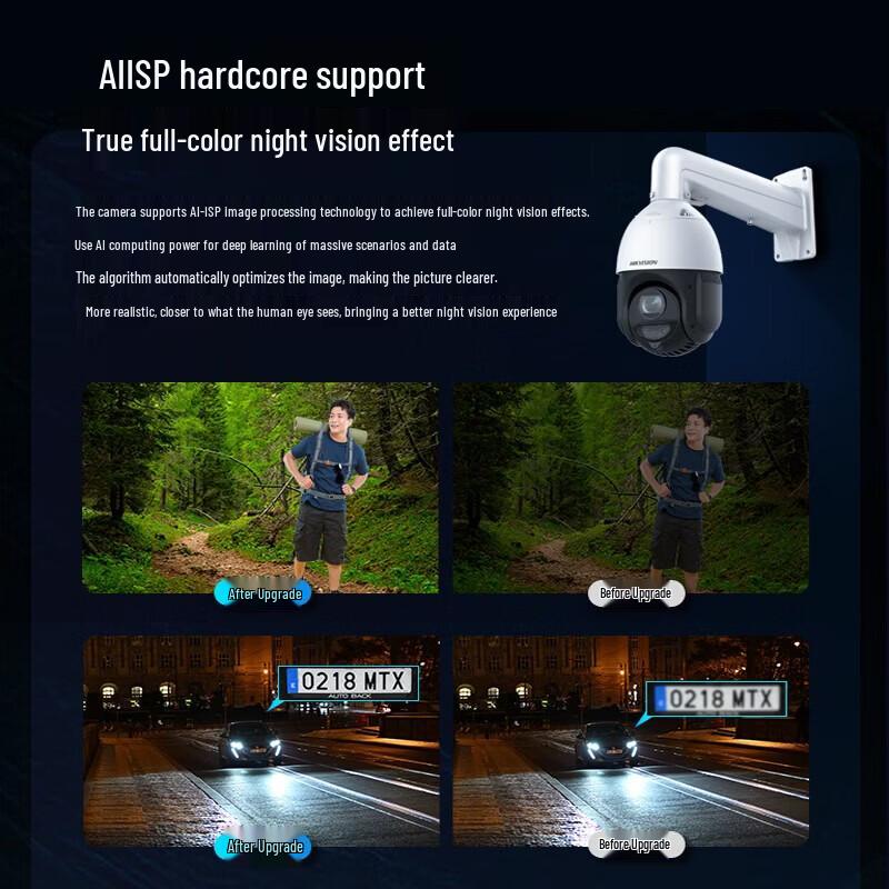 HIKVISION 4G Solar 4MP PTZ Security Camera with 25x Zoom & 256GB Card CN plug (adapter included)