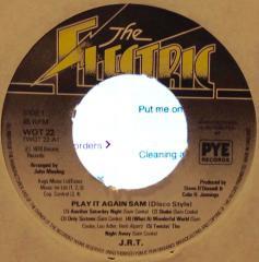 7inch Record J.R.T. - Play It Again Sam (Disco Style) WOT22 The Electric Re 1978 UK Soul/Funk Used