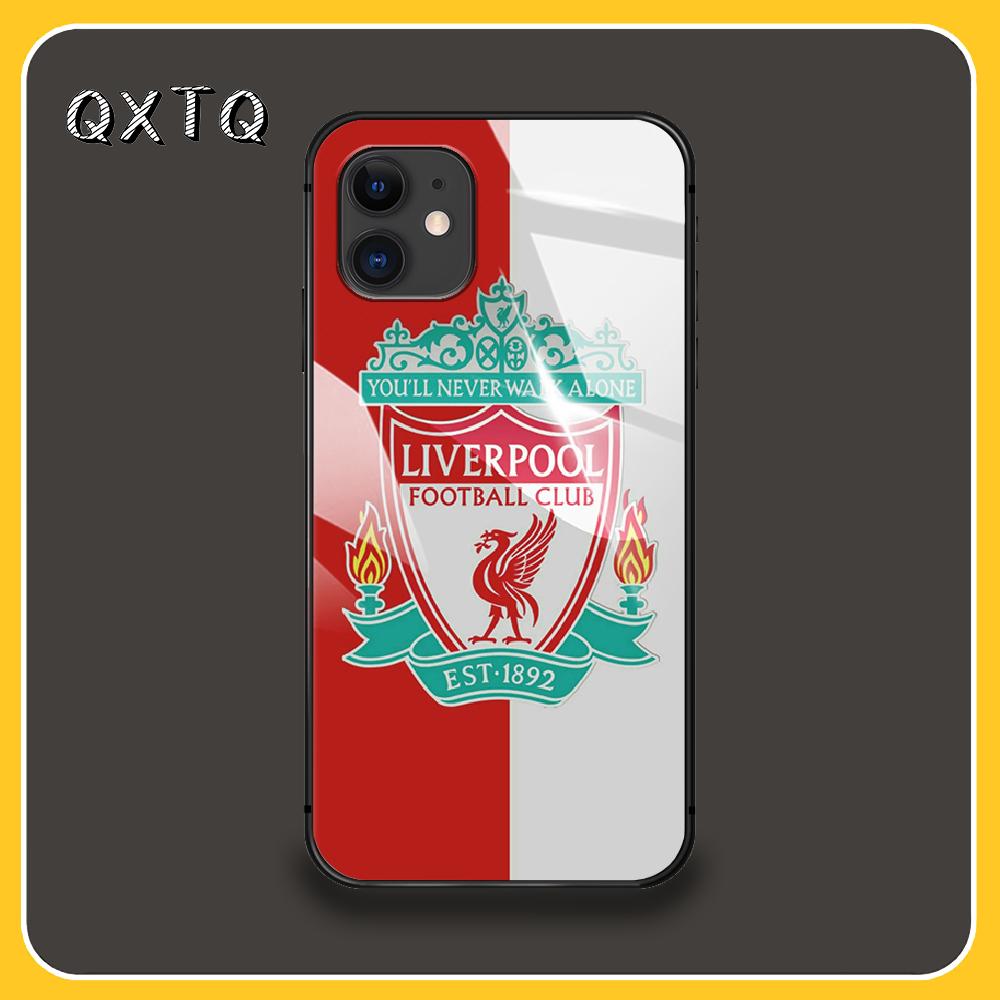 Buy Liverpool Soccer FC Tempered Glass Phone Case Cover For IPhone