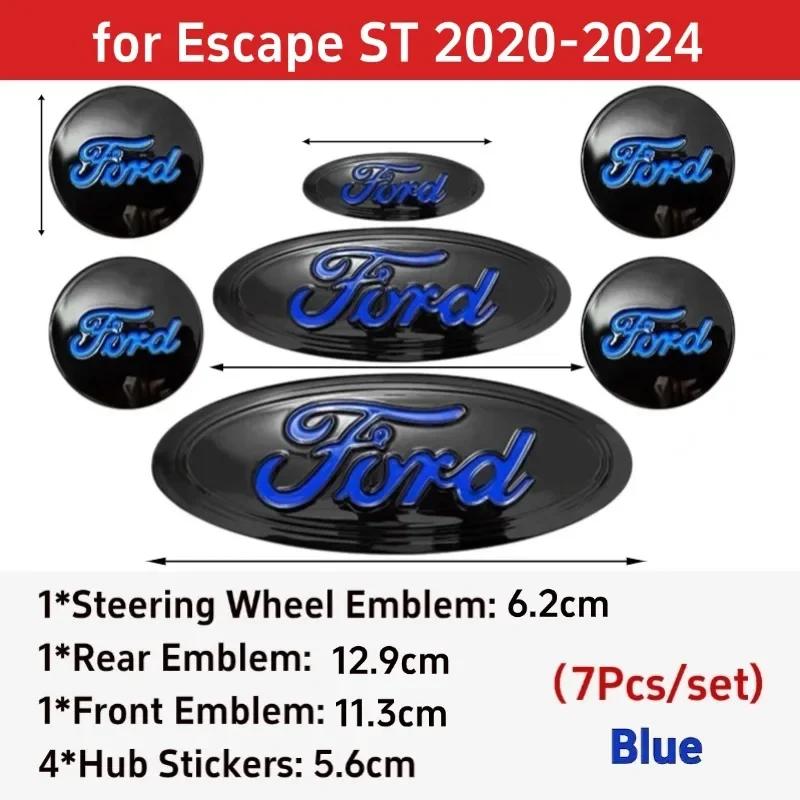 New 2026 Car Sticker Car Badge for Ford Focus Edge Explorer Escape Escape ST Kuga Mondeo Taurus Equator Steering Wheel Sticker F