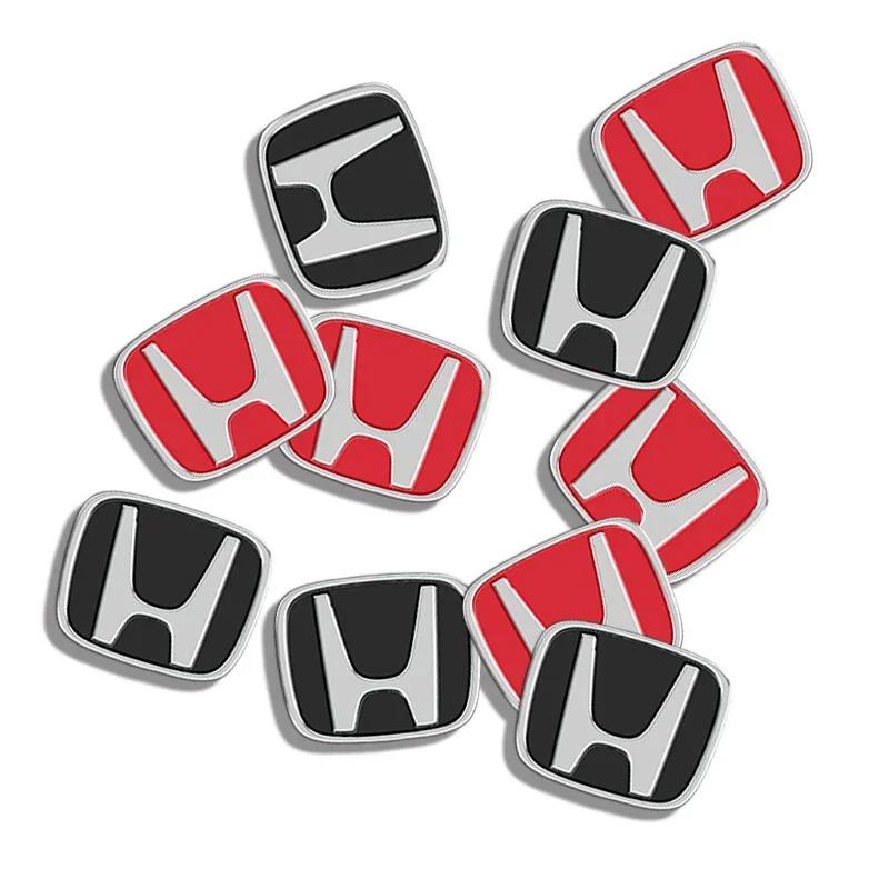 13mm 5/10pcs Car Key Badge Emblem Replacement Car Key Stickers For Honda Civic Accord Fit CRV Jazz Odyssey Insight Legend HRV aja256