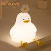 Capybara Night Light Rechargeable Mobile Smart Settings Timing Silicone Lamp Unique Bedside Decoration Pat Brightness Adjustment
