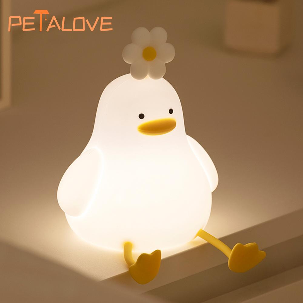 Capybara Night Light Rechargeable Mobile Smart Settings Timing Silicone Lamp Unique Bedside Decoration Pat Brightness Adjustment