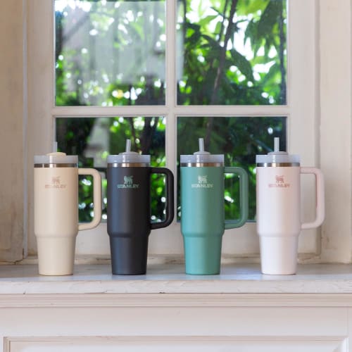 STANLEY H2.0 Vacuum Quencher, 1.18L Charcoal Water Bottle, Insulated Stainless Steel Water Bottle with Straw, Outdoor Use, Dishwasher Safe, Warranty I