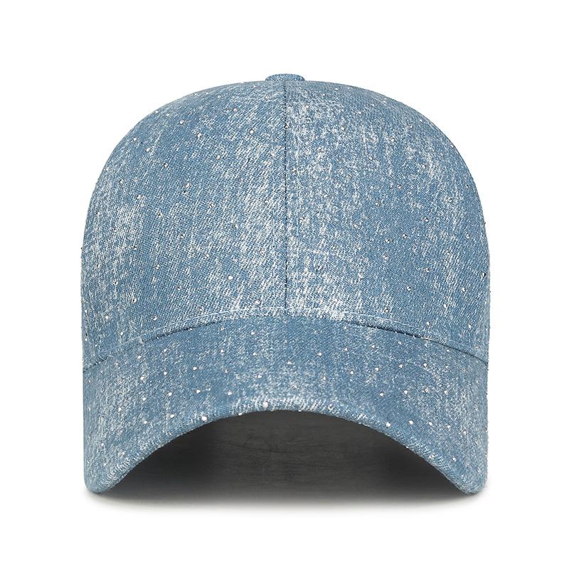 Northwood High Quality Denim Cotton Baseball Caps for Men Women Hip Hop Hat Small Diamond Hip Hop Denim Baseball Hat Blue Trucker Hats