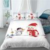 Duvet Cover Set 3D Santa Claus Merry Christmas Single Double Size Holiday Atmosphere Decoration Soft and Comfortable