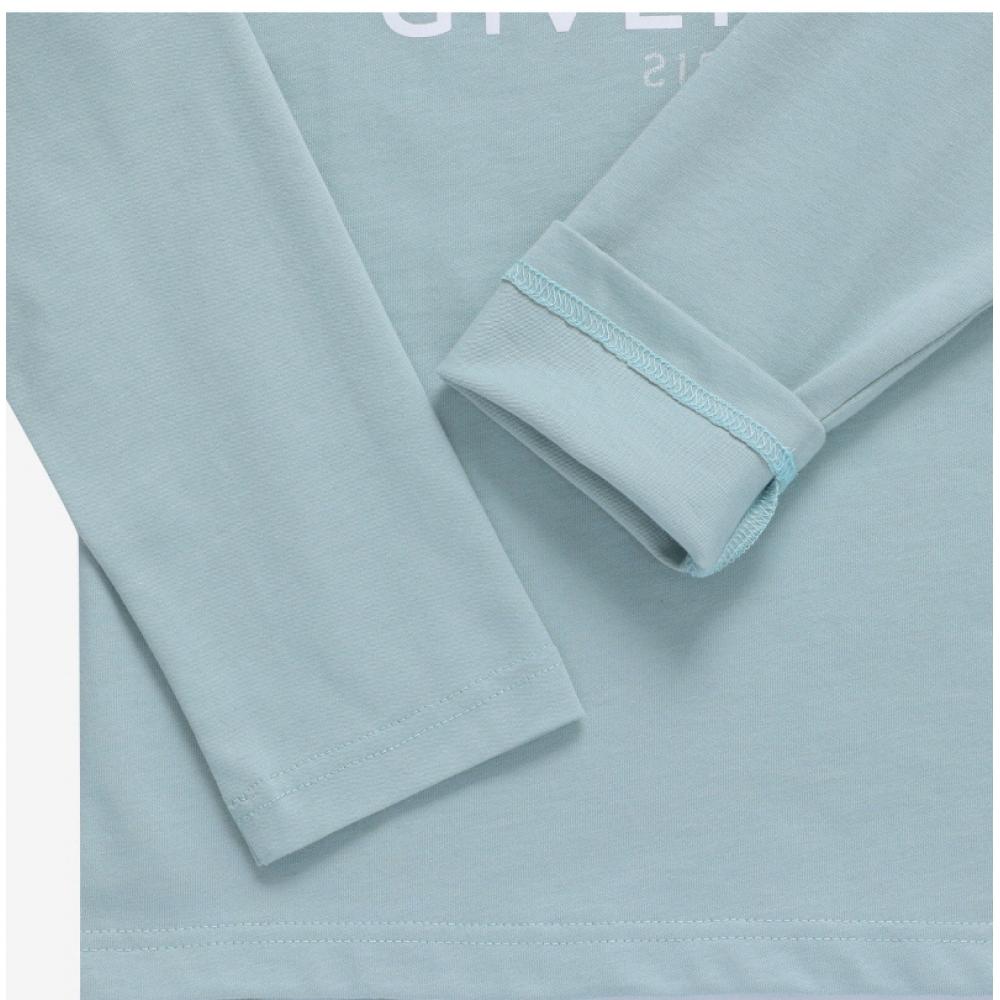 Givenchy H25448 773 Archetype Logo Print Kids Long Sleeve Tee