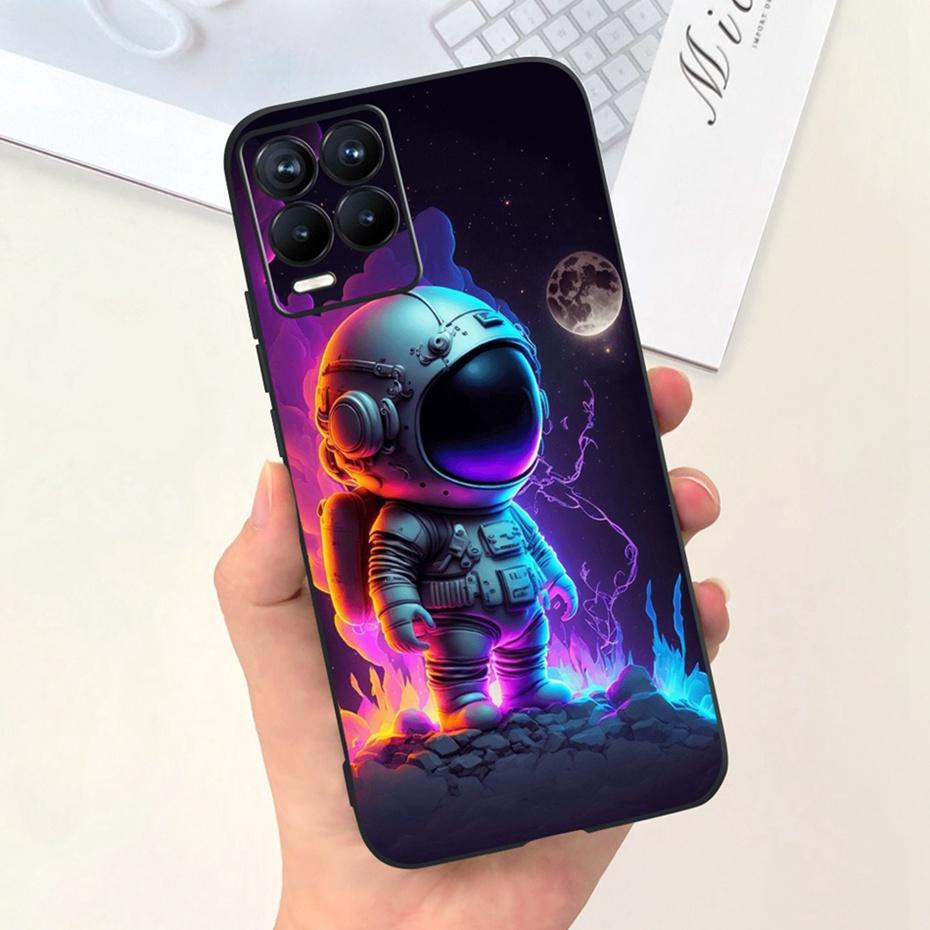 Capa Para Realme 8 Pro / Realme 8 4G Desenho Animado Fofo Cor Doce Silicone Macio Capa Para Realme8 8Pro RMX3085 RMX3081 Capas de Telefone