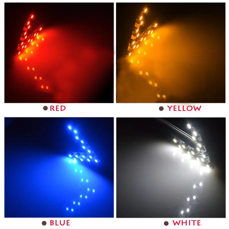 2 Pcs/Lot Car LED Lights Rear View Mirror Arrow Panel Light 12V Car Mirror Indicator Turn Signal Bulb Auto Rearview Mirror Light