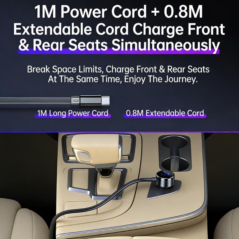 High Speed 36W USB Auto Power Converter Car Phone Device Adapter Works In Most Vehicles & Numerous Electronic Devices