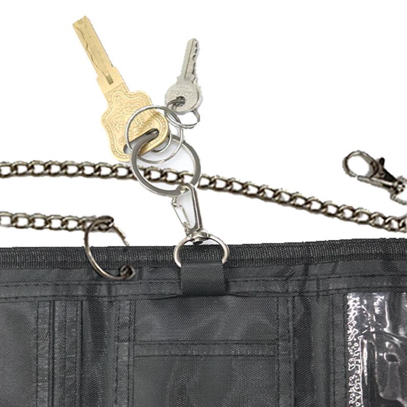 Нейлоновый тройной складной повседневный кошелек для мужчин — фото 4