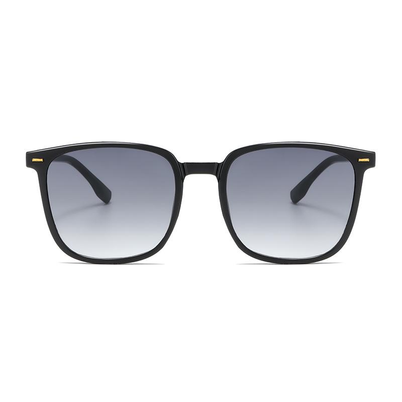 2024 Retro Tea-Colored Square Sunglasses: Unisex Trendy & Versatile Fashion Inspired by Xiaohongshu