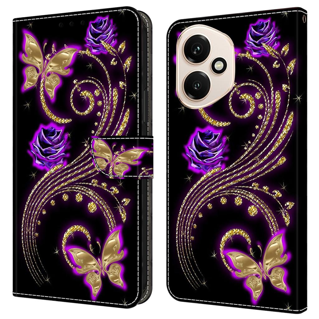 For Honor 400 5G (Global) Case 3D Pattern PU Leather Wallet Phone Cover with Stand