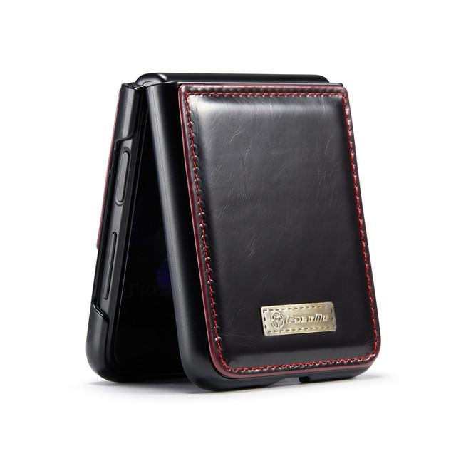 

Легкая кожаная сумка для телефона, чехол для Samsung Galaxy Z Flip4 Flip 4 Flip3 Flip 3 Zflip4, противоударный защитный чехол for Samsung z Flip 3 красный