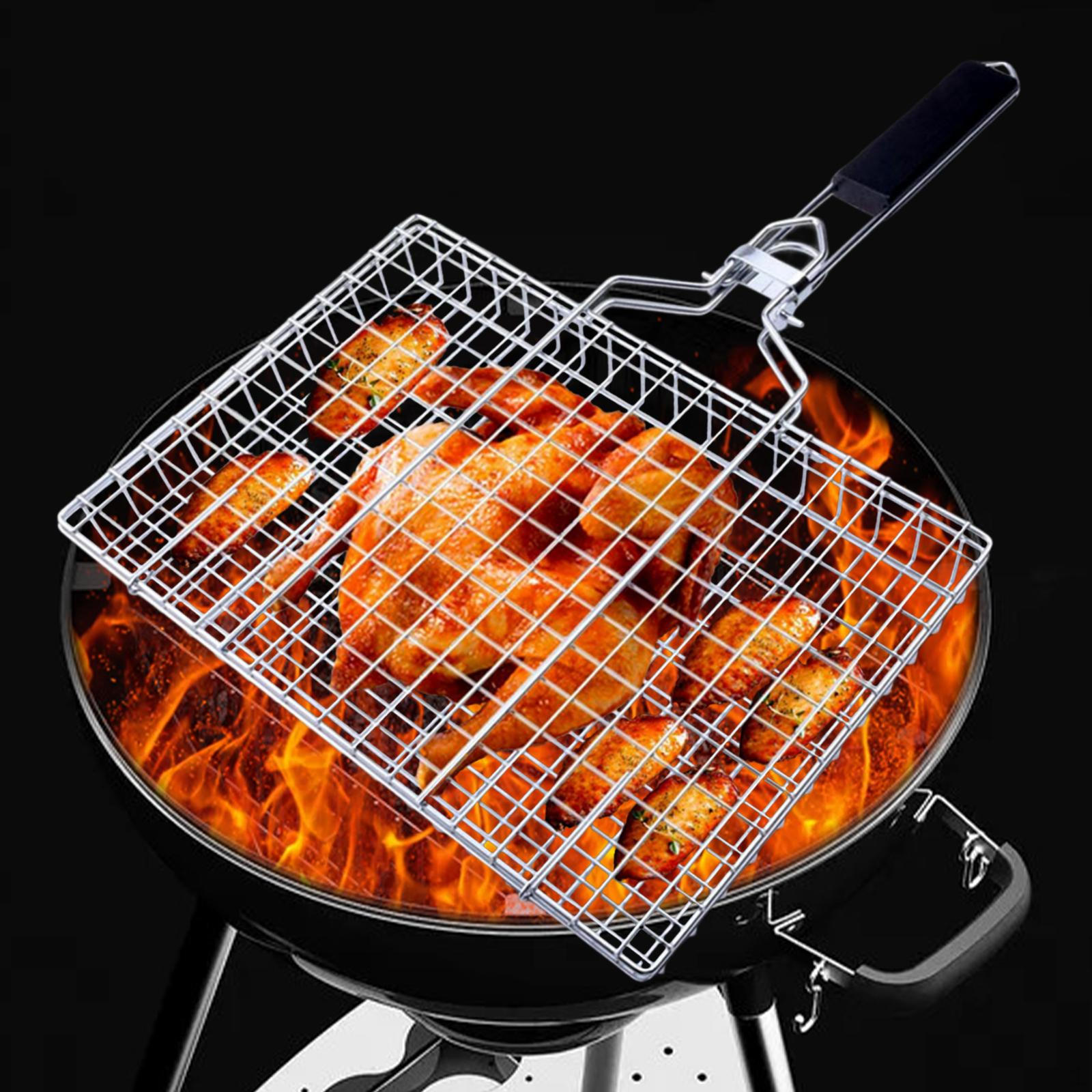 

Компактная корзина для гриля BBQ для приготовления на открытом воздухе 32x3.5x50cm