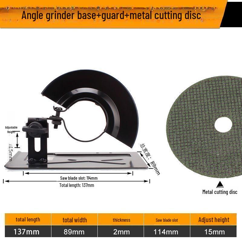 Adjustable Protective Cover for Angle Grinder: Modified Headlight & Portable Bracket