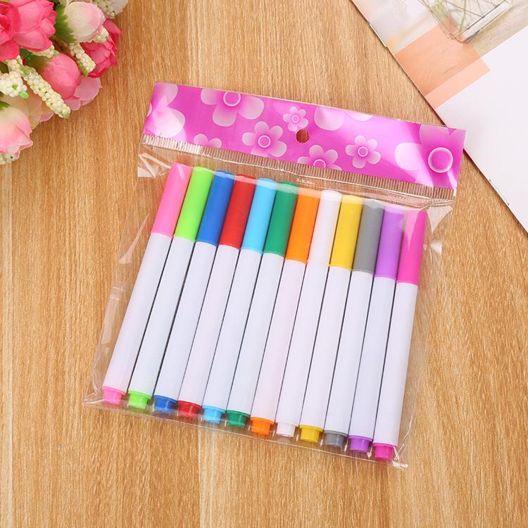 Farbiger Flüssigkreide Staubfreier Radierbarer LED Fluoreszierender Graffiti Stift für Kinder