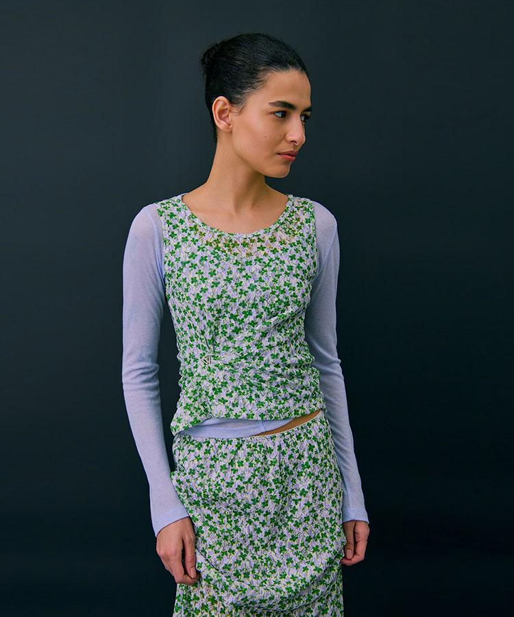 Bundercammer Floral Skirt_Green