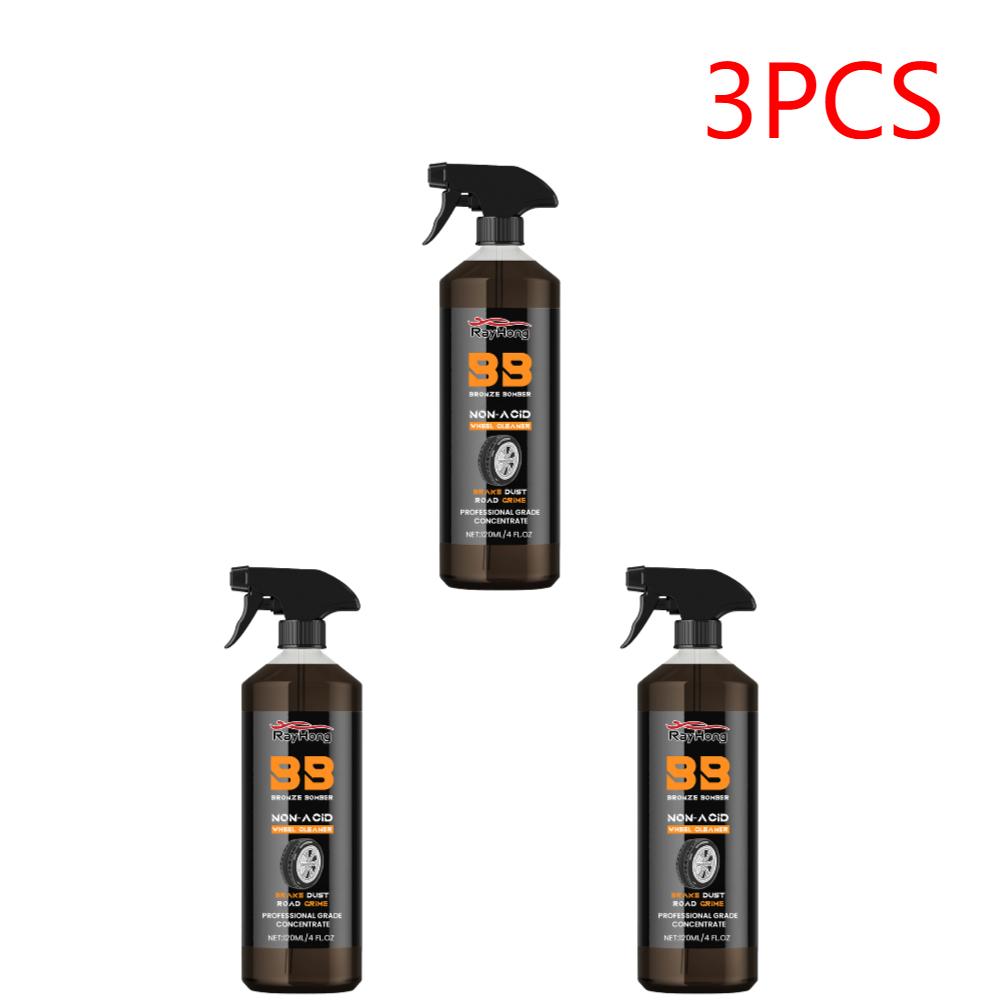 Automobil Radreiniger 120ml Kraftvoller Bremsenreiniger Spray Autowäsche Radreinigungs-Spray zur Reinigung von Rädern und Reifen