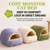 Winter Plush Cat Bed Warm Thickened Pet House Soft Cat Cave Sleeping Bed for Kittens Small Pets