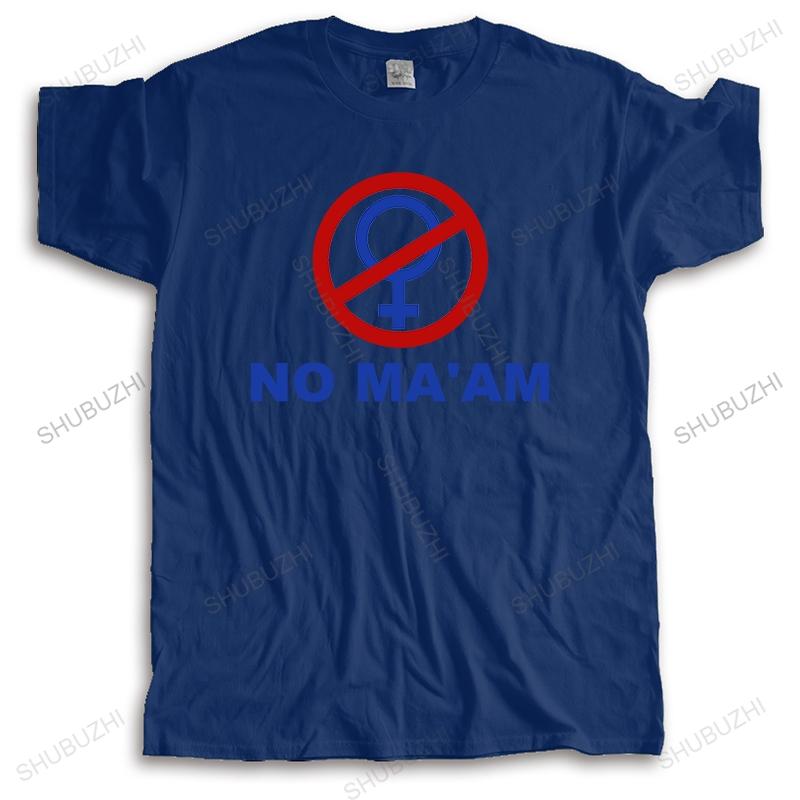Summer Fashion NO MAAM funny bundy joke parody party Mens Cotton TShirt ONeck Style HipHop Tops Tees cotton tshirt for boys S