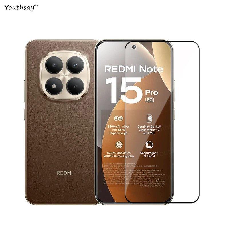 For Redmi Note 15 Pro 5G Dust Free Easy Installation Screen Protector For Redmi Note 15 Pro Full Cover Tempered Glass Phone Film