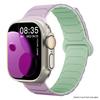 Two-tone strap for Apple watch ultra 3 49mm 45 44 38 40mm Magnetic sport band for iwatch 11 10 9 8 7 6 5 4 se3 Silicone Bracelet