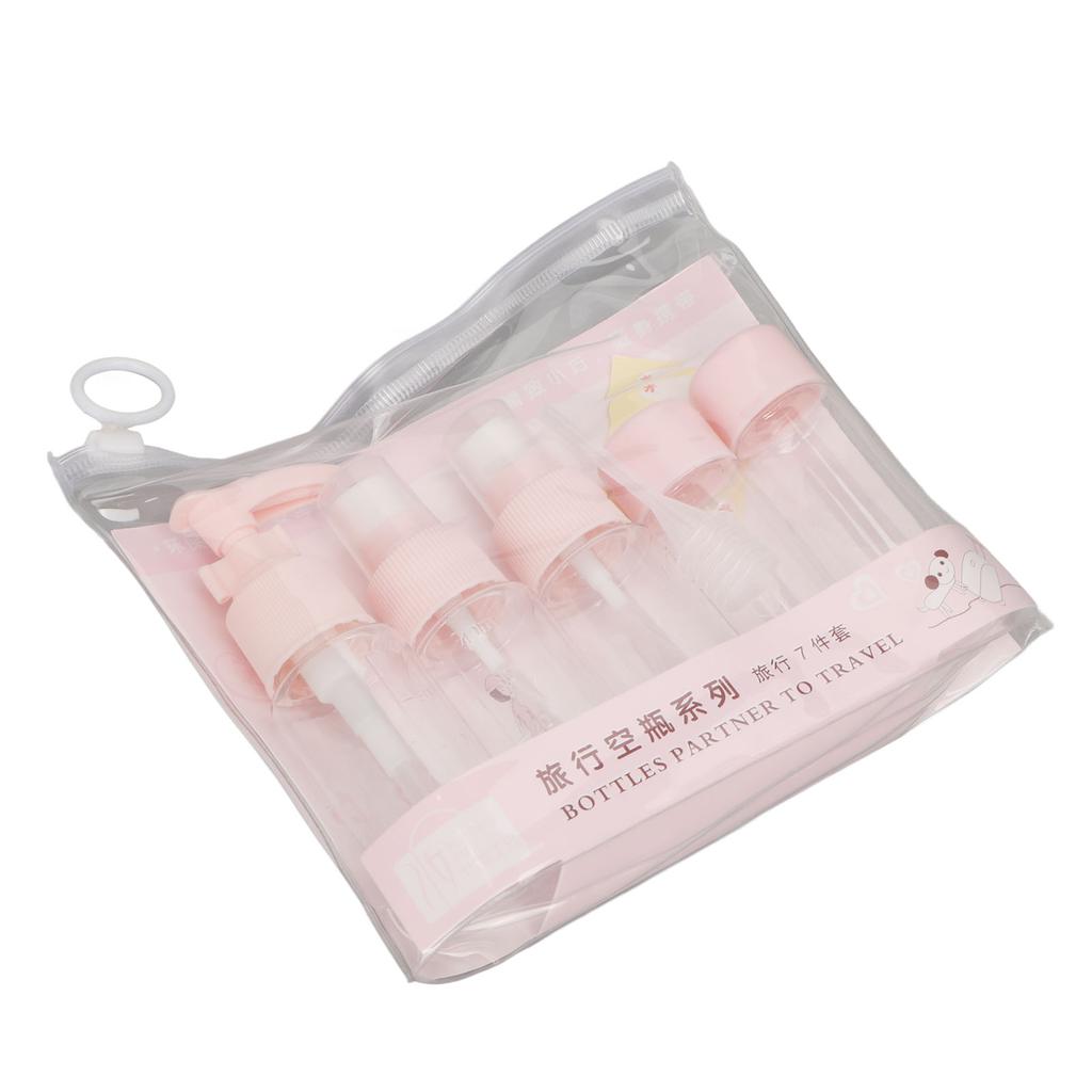 Travel Bottles Kit Clear Leakage Proof Empty Portable Toiletry Containers Set for Lotion Cream