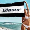 Blaser Logo Microfiber Printed Beach Towel Mountain Climbing Yoga Beach Swimming Running Absorbent Soft Towel