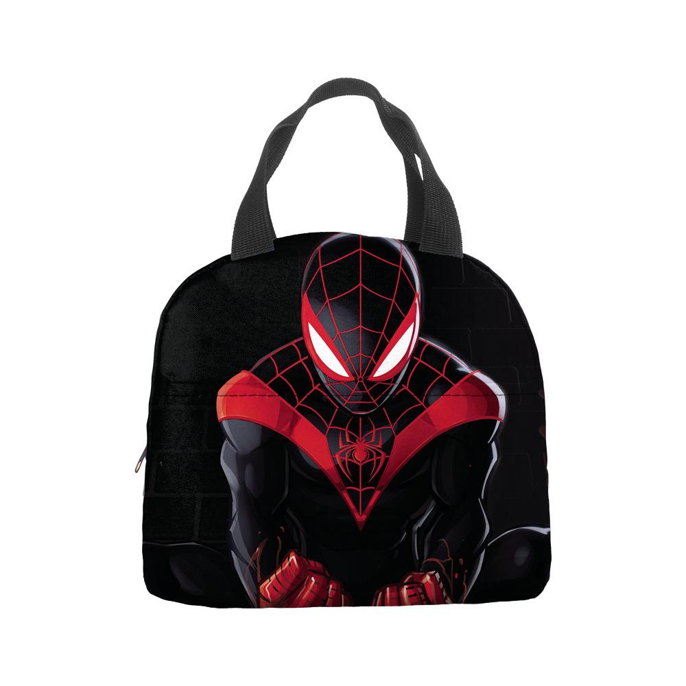 Anime Spider-Man Lunch Bag Portable Insulation Bag Bento Bag Lunch Box Bag Children'S Lunch Bag Picnic Ice Bag