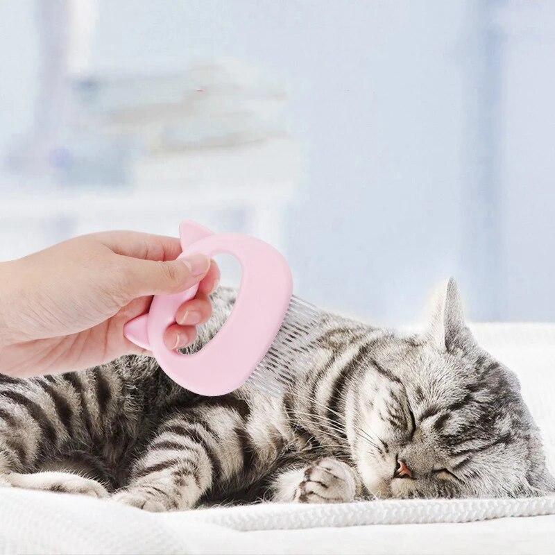 Pet Cat Comb Shell Shape Hair Removal Brush for Long and Short Hair Open Knot Comb Pet Cleaning Grooming Supplies