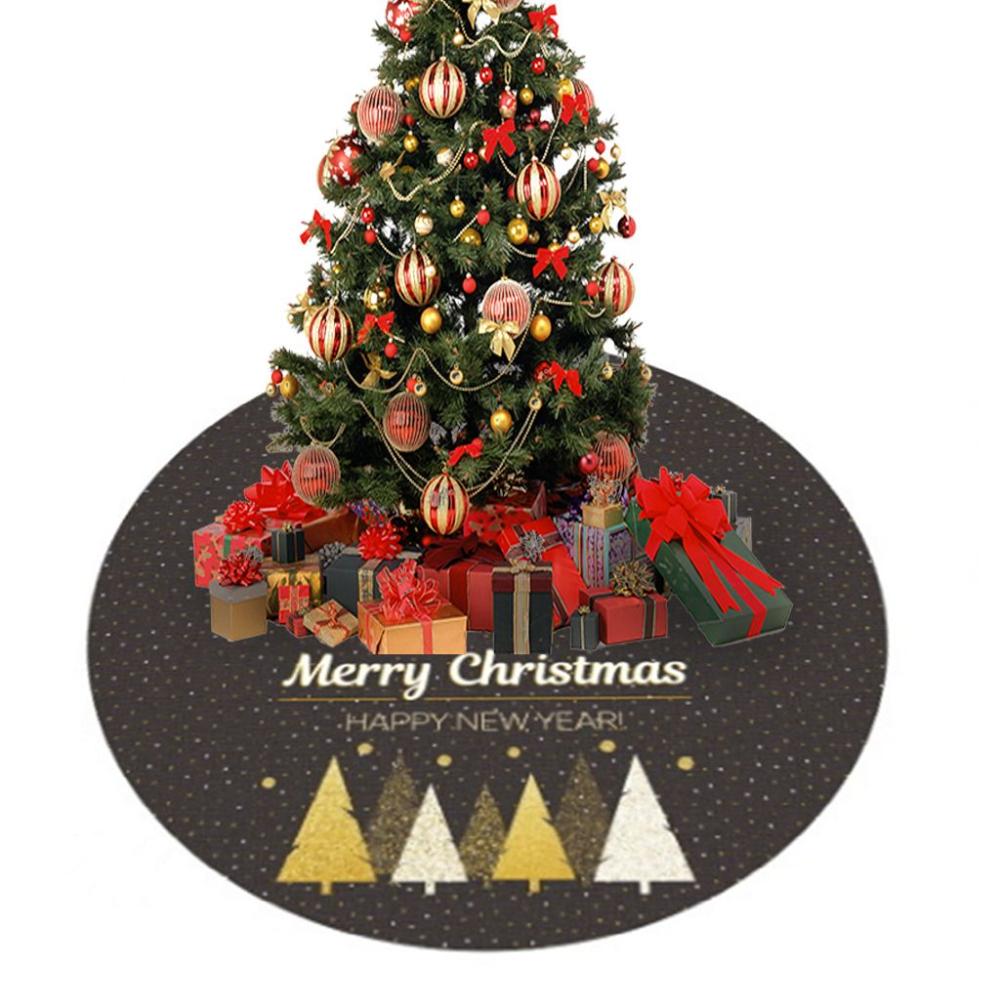 Supplies Elk New Year DIY Creative Floor Mat Cover Xmas Decor Christmas Tree Skirt Christmas Carpet
