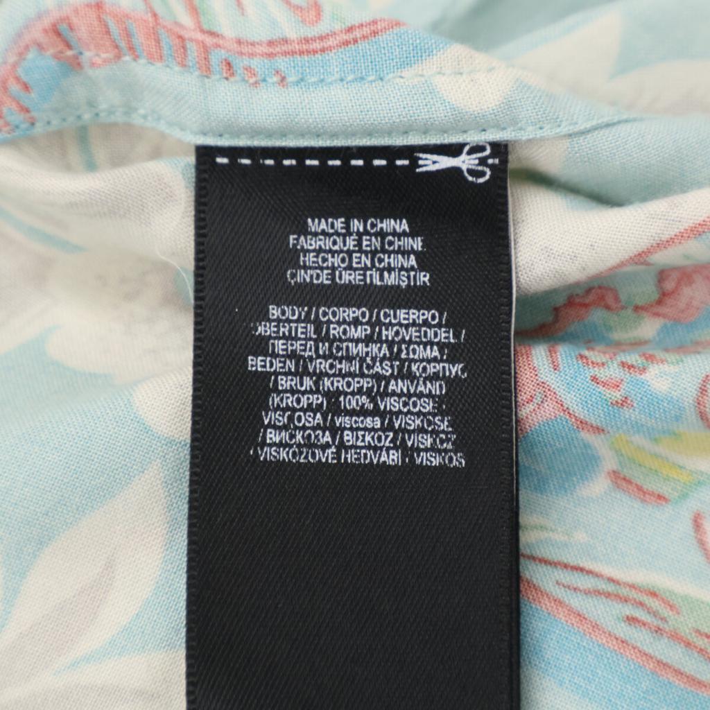 RRL Blue Cotton Camp Hawaiian Shirt Tops M Light blueUsed