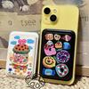 Cartoon Burger Dessert MAGsafe Card Holder Leather Case for Apple Phones