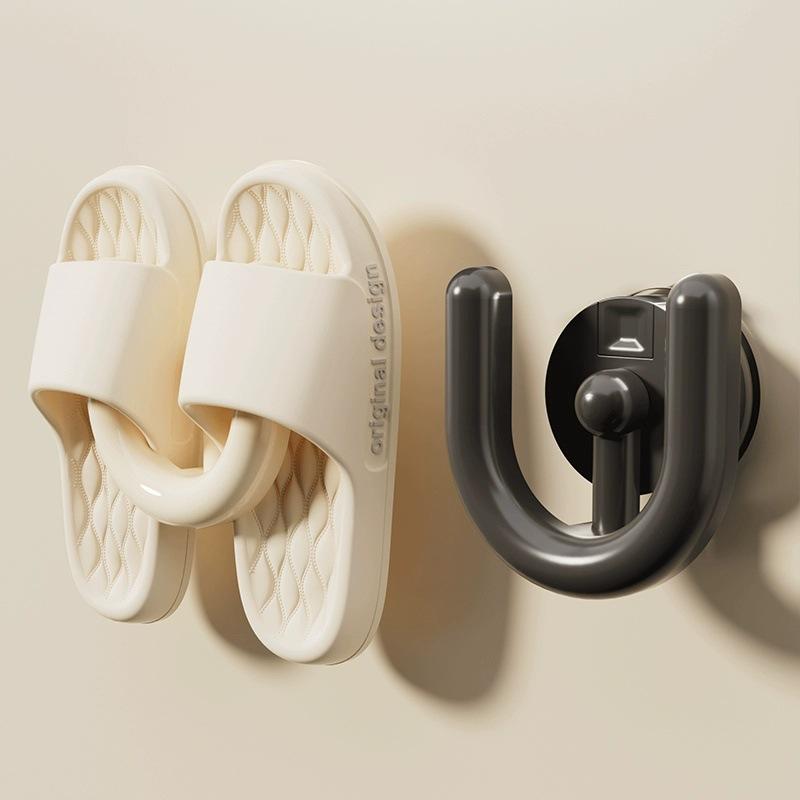 Drainage Suction Cup-style Shoe Rack for Bathroom Wall-mounted Storage, Slip-on Shoe Drying Stand, Water-draining Shoe Storage Shelf, Drying Gadget