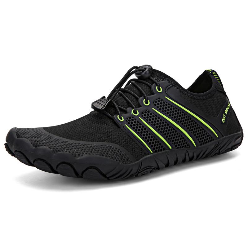 Hiking Boots Mens Outdoor Athletic Sports Trail Running Shoes High-Top Barefoot Upstream Water ShoesTrekking Climbing Sneakers