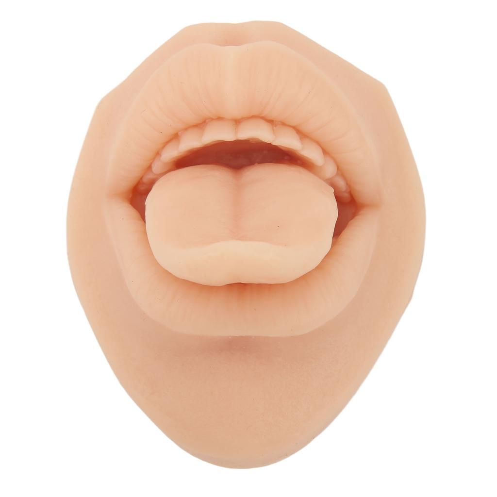 Silicone Tongue Mouth Model 3D Simulation Soft Flexible Reusable Piercing Practice Body Parts