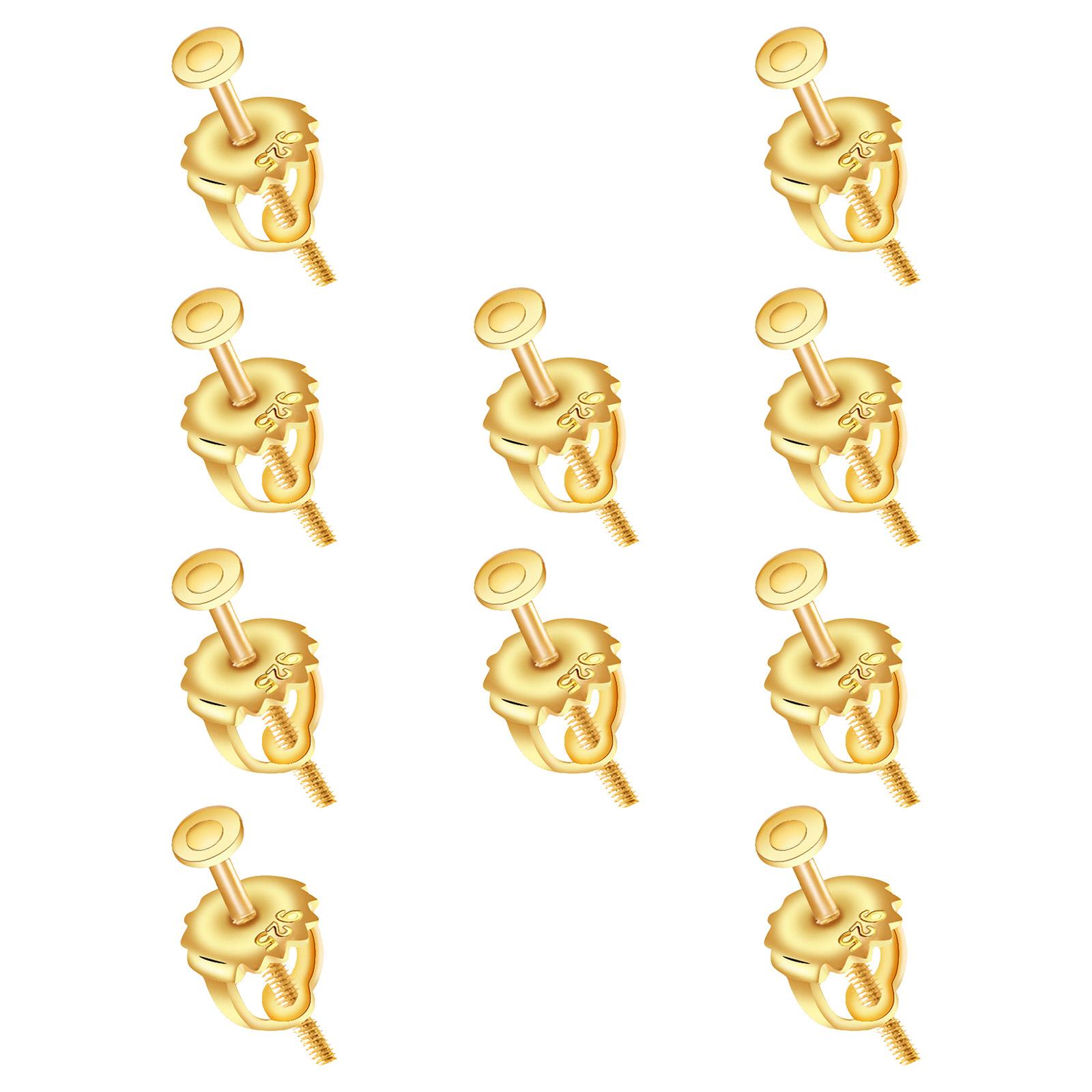 

Застежки-пуссеты с фиксацией для серег-гвоздиков с бриллиантами Функциональное крепление с фиксирующейся застежкой Задники-стопоры для гвоздиков Ушные крючки золотой