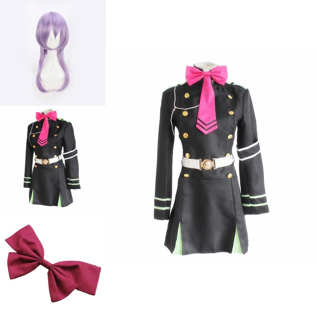 Premium Quality Seraph Of The End Shinoa Hragi Cosplay Costume Dress With Comfortable Fit