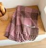 Retro plaid Japanese and Korean atmosphere plaid scarf women's plaid series contrasting color warm shawl student scarf