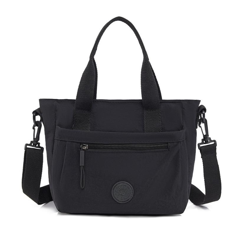 

Многослойная нейлоновая сумка через плечо для работы, сумка-тоут, большая вместимость, нейлоновая женская сумка, плечевая, портативная, средняя, сумка для мамы чёрный