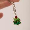 Crystal Christmas Tree Pendant Keychain Charm - Festive Accessory & Gift
